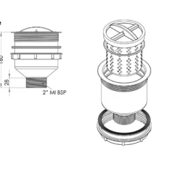 3MONKEEZ Scraptrap 125mm Sink Waste Arrestor -Wahl Shop 3M SSBW 1 2