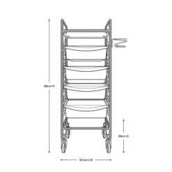 Barber Culture Chiswick Barber Trolley -Wahl Shop AM BC1045 3