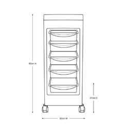 Glammar Kellie Budget Trolley 8 Glammar Kellie Budget Trolley -Wahl Shop AM GLAM3280 2
