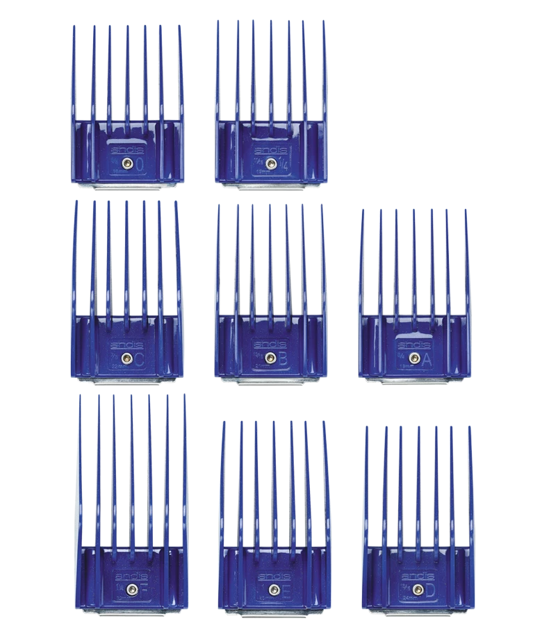 Andis Universal Comb Attachment 8pcs Set - Large 3 Andis Universal Comb Attachment 8pcs Set - Large