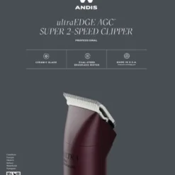Andis AGCB Super 2 Speed Brushless Clipper - Burgundy 12 Andis AGCB Super 2 Speed Brushless Clipper - Burgundy -Wahl Shop AN 23370 3