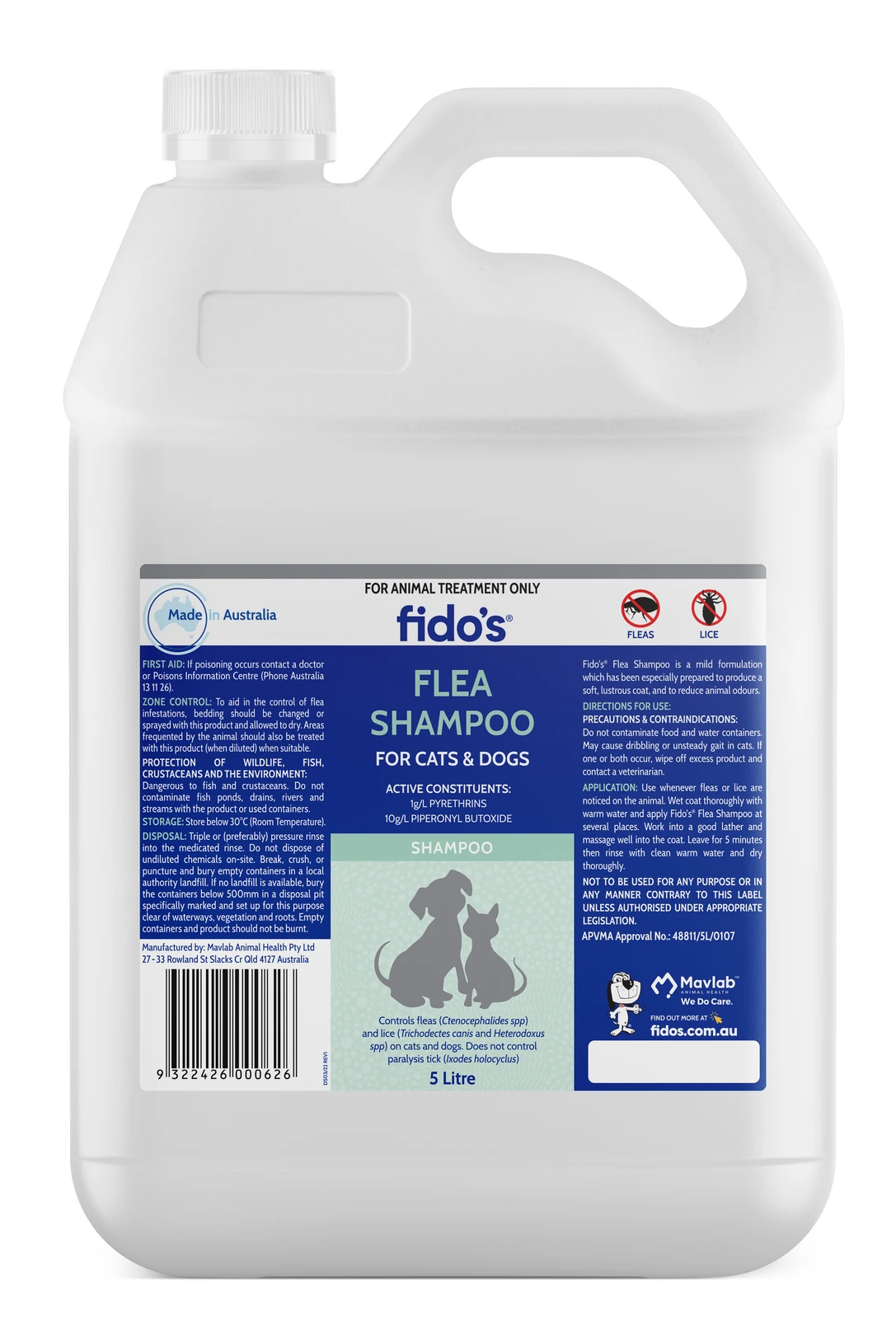 Fido's Flea Shampoo 5L 3 Fido's Flea Shampoo 5L