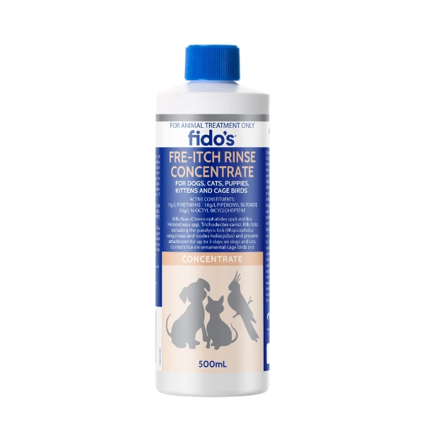 Fido's Rinse Concentrate For Flea & Tick Control 500ml 3 Fido's Rinse Concentrate For Flea & Tick Control 500ml