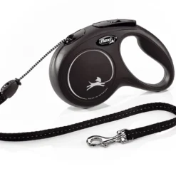 Flexi Classic Cord For Dogs Retractable Lead Black Small 5m