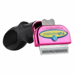 Furminator DeShedding Tool - Small Cat Long Hair Metallic [Pink] -Wahl Shop FU 01224 2