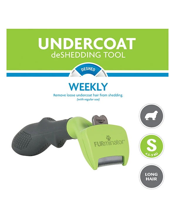 Furminator Undercoat DeShedding Tool - Small Dog Long Hair 4 Furminator Undercoat DeShedding Tool - Small Dog Long Hair - Image 2
