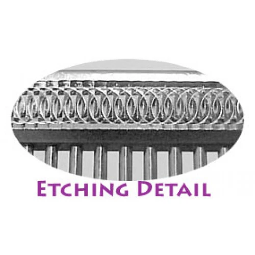 Etched Back Finishing Comb 6", Fine / Coarse 4 Etched Back Finishing Comb 6", Fine / Coarse - Image 2