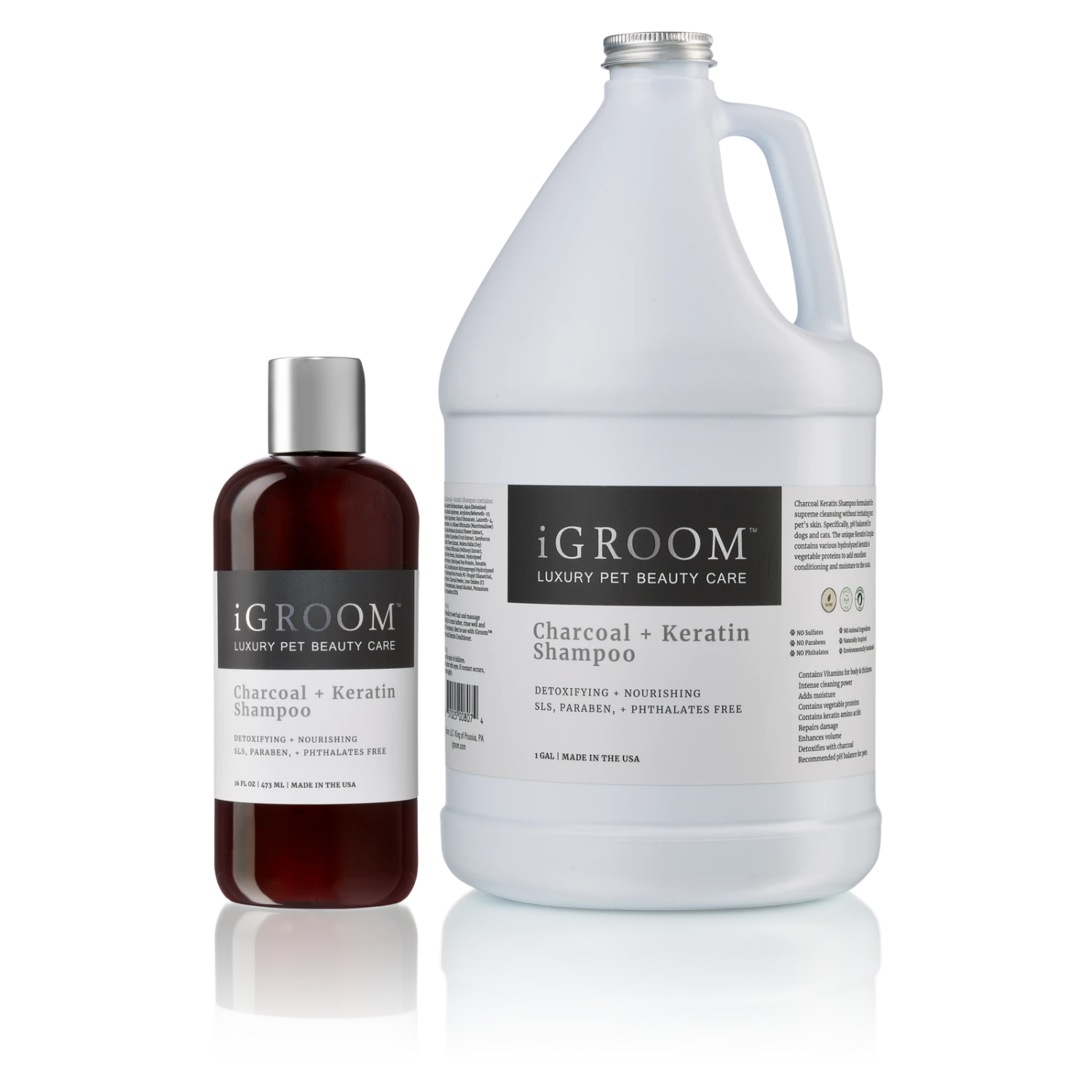 IGroom Charcoal + Keratin Shampoo 1 Gallon (3.8L) 4 IGroom Charcoal + Keratin Shampoo 1 Gallon (3.8L) - Image 2