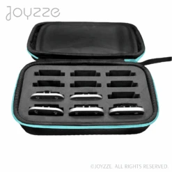 Joyzze Hard Blade Storage Case Fits 12 Blades - Neon Teal -Wahl Shop JY 99082 2