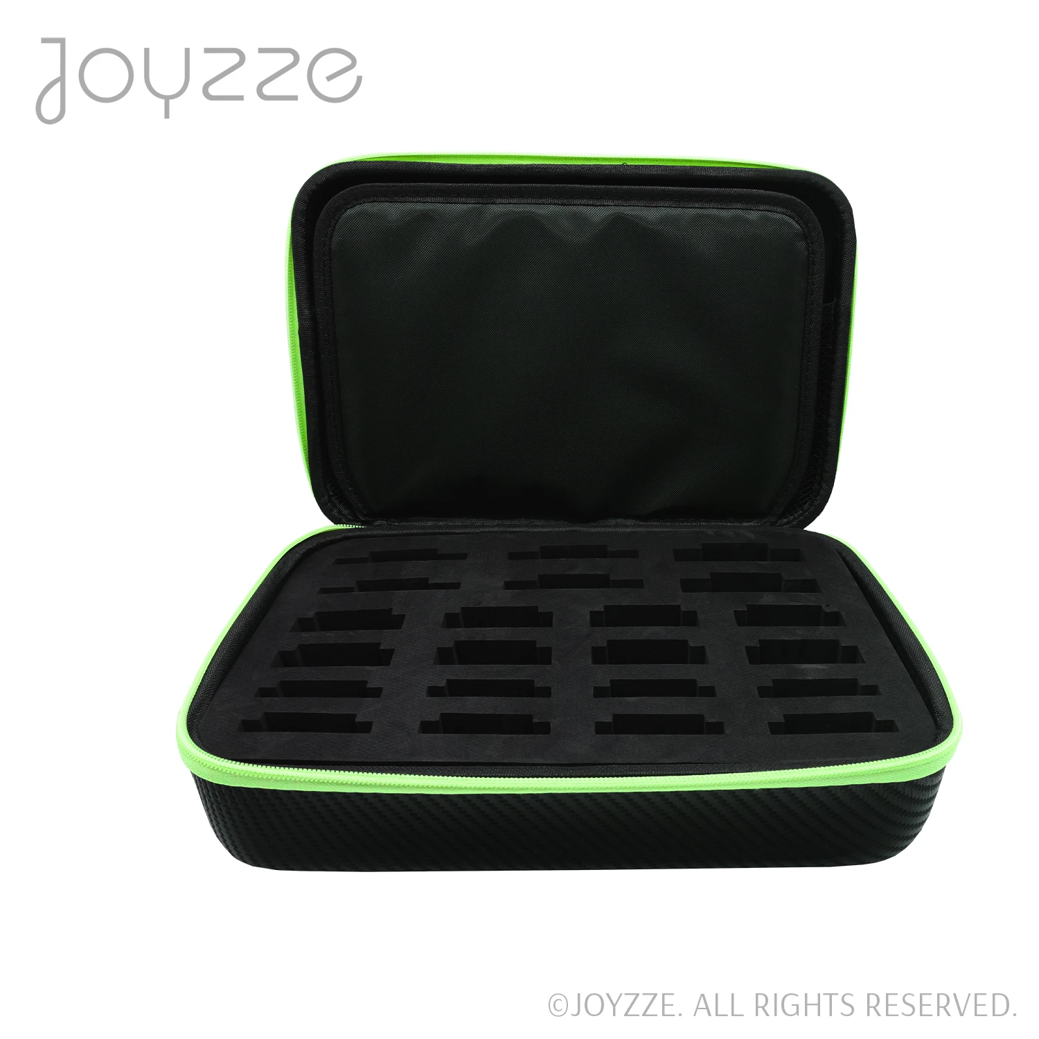 Joyzze Hard Blade Storage Case Fits 22 Blades - Neon Green 4 Joyzze Hard Blade Storage Case Fits 22 Blades - Neon Green - Image 2