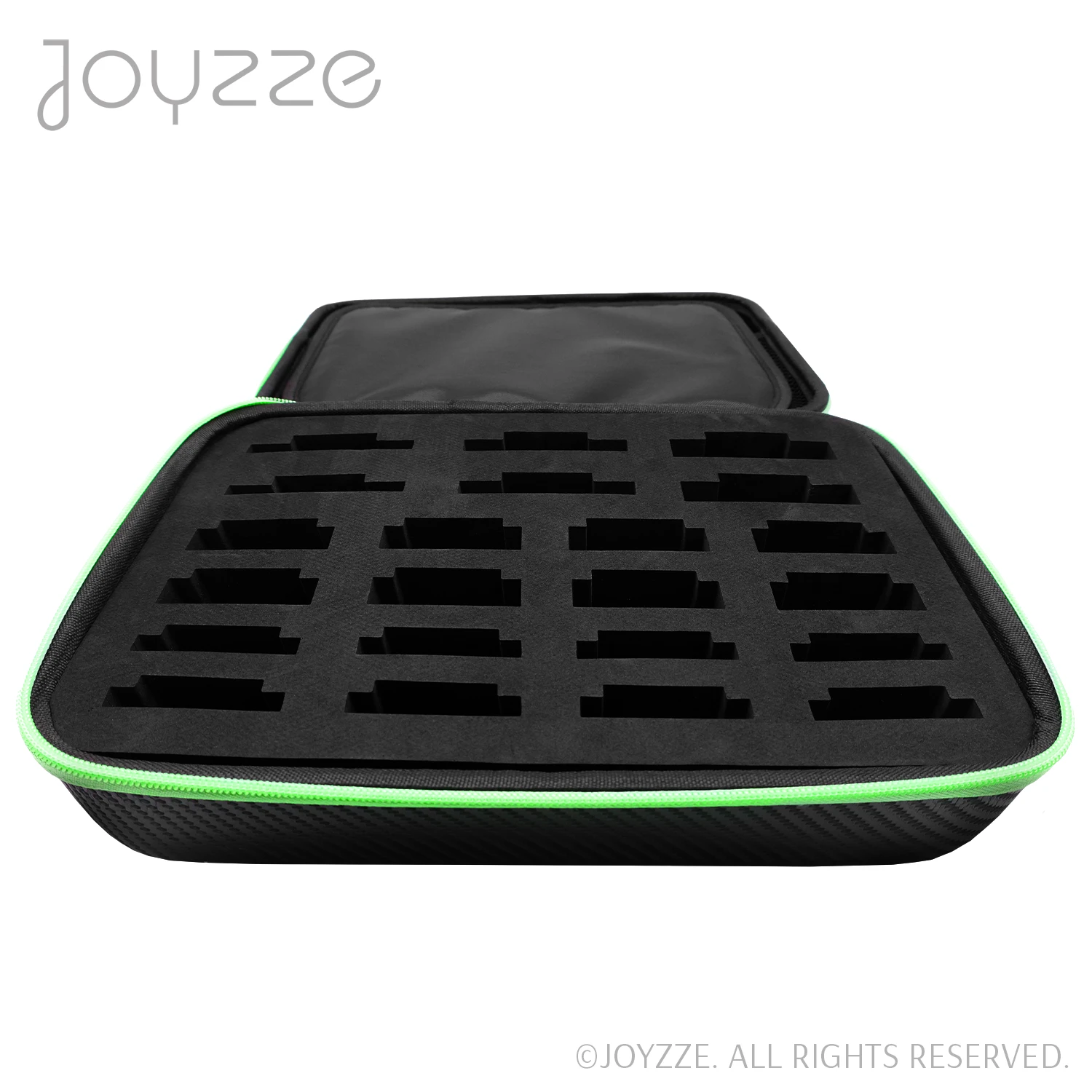 Joyzze Hard Blade Storage Case Fits 22 Blades - Neon Green 7 Joyzze Hard Blade Storage Case Fits 22 Blades - Neon Green - Image 5