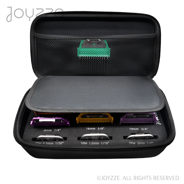 Joyzze 3 Wide Blade + 7 Wide Comb With Storage Case - Black 8 Joyzze 3 Wide Blade + 7 Wide Comb With Storage Case - Black - Image 6