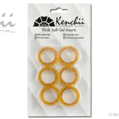 Kenchii Thick Soft Finger Insert Ring Set Of 6 - Gold