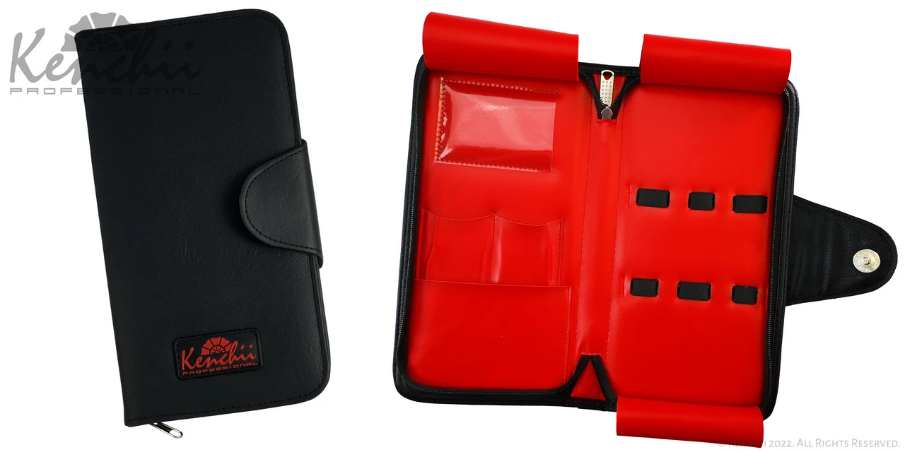 Kenchii Zippered L5Z Scissor Case For 5 Scissors 4 Kenchii Zippered L5Z Scissor Case For 5 Scissors - Image 2