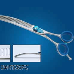 KKO Japanese Scissors Curved Chunker With 35 Flat Teeth 7.5"