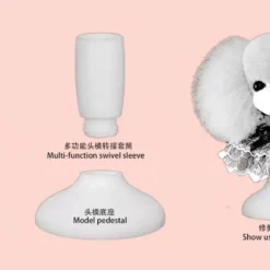 Mr. Jiang Multifunction Teddy Bear Head Mannequin With Stand / Model Dog -Wahl Shop MJ MF01H 3