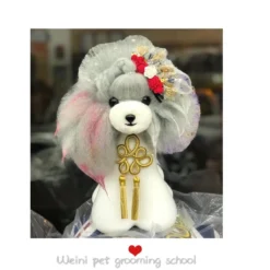 Mr. Jiang Teddy Bear Head Hair / Model Dog [Grey] -Wahl Shop MJ TB04G 6