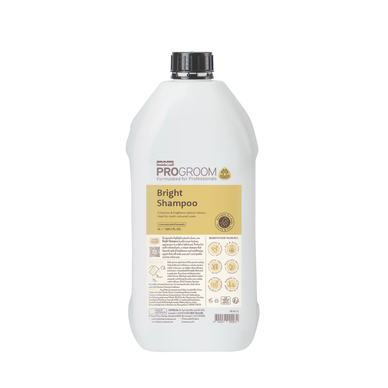 Progroom Brightening Shampoo 5L 3 Progroom Brightening Shampoo 5L