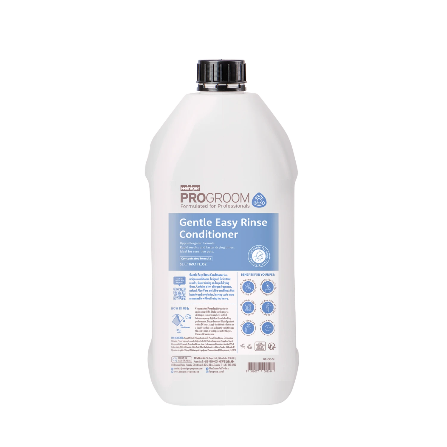 Progroom Gentle Easy Rinse Conditioner 5L 3 Progroom Gentle Easy Rinse Conditioner 5L