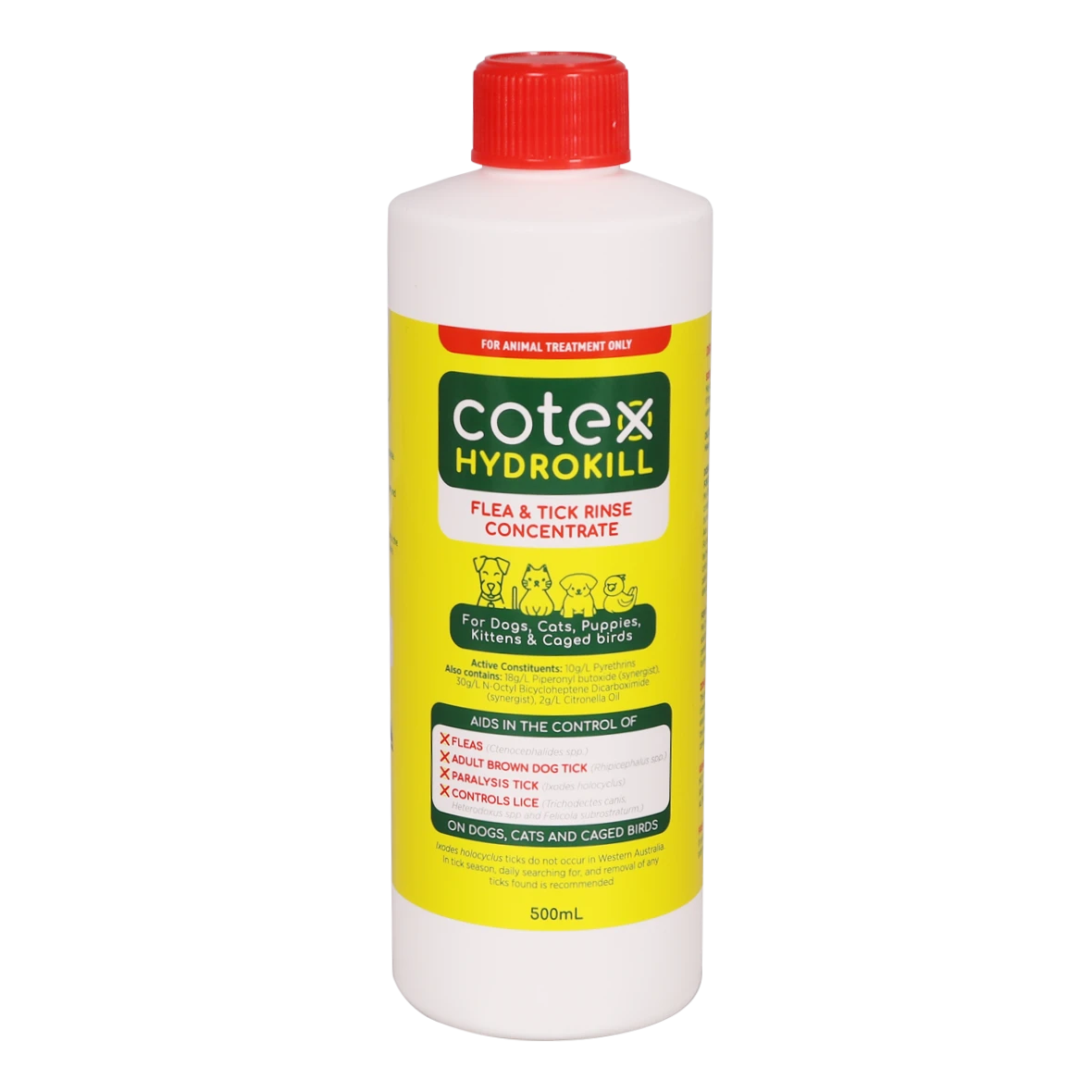 Cotex Hydrokill Flea & Tick Rinse Concentrate 500ml 3 Cotex Hydrokill Flea & Tick Rinse Concentrate 500ml