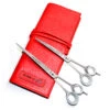 Roseline Scissors 7.5" Curved [82076] + 8.5" Straight [82085] + Red Wrapping Pouch [RM5] -Wahl Shop R Set20