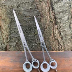 Roseline Scissors 7.5" Curved [82076] + 8.5" Straight [82085] + Red Wrapping Pouch [RM5] -Wahl Shop R Set20 6