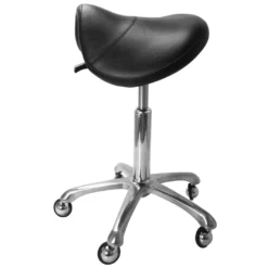 Ergonomic Saddle Stool With Planetary Casters -Wahl Shop S GC002SW 2