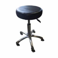 Round Top Stool With Planetary Casters