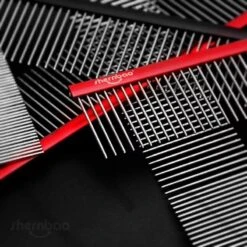 Shernbao Professional Pet Comb 24cm [Black] -Wahl Shop S GSC245 BK 9