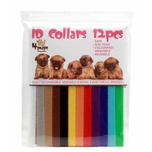 4Pups ID Collars 12 Pcs Pup Collars For Puppies 3 4Pups ID Collars 12 Pcs Pup Collars For Puppies