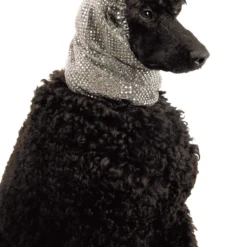 Show Tech Snood Luxe Fancy Ear Covers For Dogs [Silver]