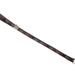 Show Tech Grooming Noose Pawprint Black 45cm X 1.5cm