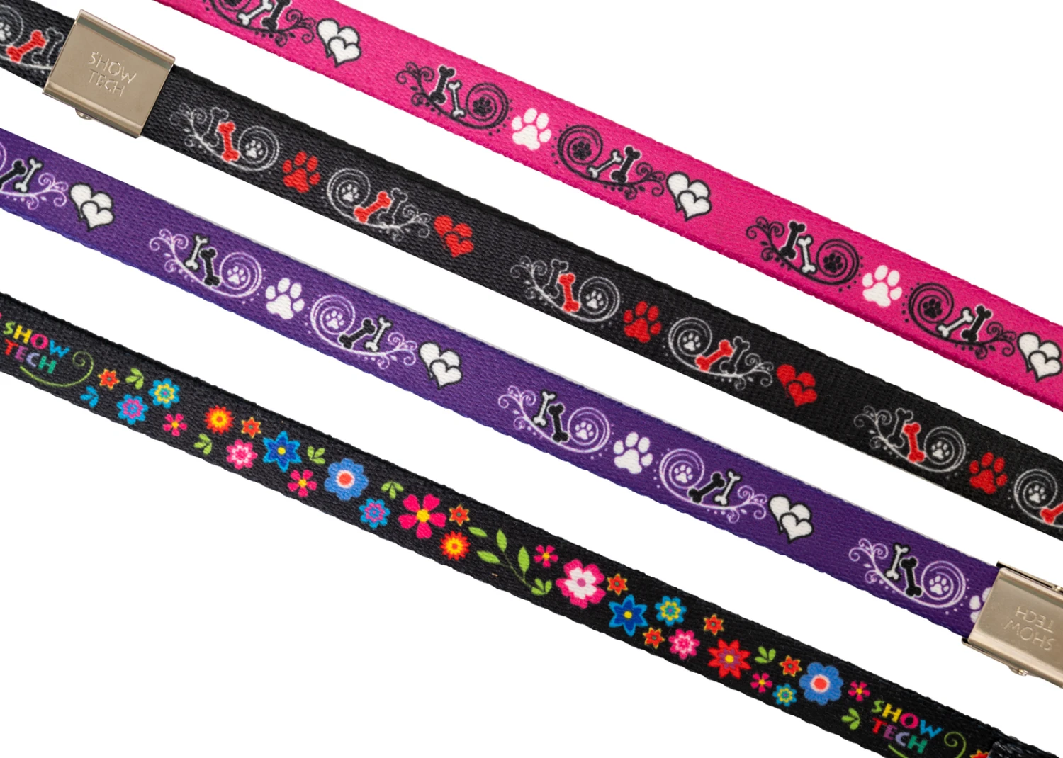 Show Tech Grooming Noose Pawprint Purple 55cm X 1.5cm 5 Show Tech Grooming Noose Pawprint Purple 55cm X 1.5cm - Image 3