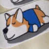 Bathing Mat 110cm X 50cm Oval - Sleepy Corgi -Wahl Shop T BMT4320 03