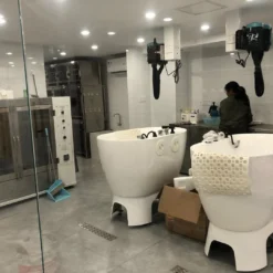 Aeolus Acrylic Bathing Tub With Faucet And Sprayer Kit - Free Booster -Wahl Shop T BTF1200DB 7