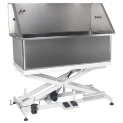 Aeolus Round Cornered Stainless Steel Electric Lifting Bath Tub