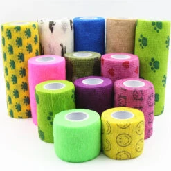 1 Roll Of Elastic Bandage 4.5m Mixed Colour 10cm