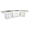 Dental Preparation Table With Stainless Steel Tub And Painted Cabinets -Wahl Shop T FT851
