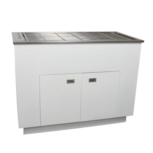 Dental Preparation Table With Stainless Steel Tub And Painted Cabinets 10 Dental Preparation Table With Stainless Steel Tub And Painted Cabinets - Image 8