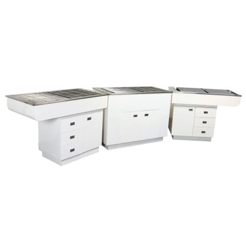 Dental Preparation Table With Stainless Steel Tub And Painted Cabinets 3 Dental Preparation Table With Stainless Steel Tub And Painted Cabinets