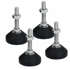 Set Of 4 Ball Jointed Adjustable Levelling Rubber Feet
