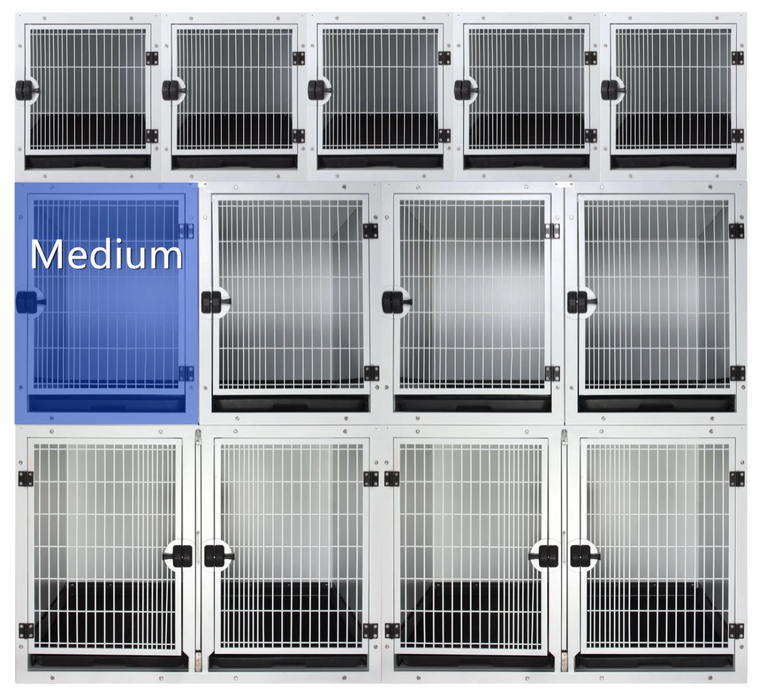 Aeolus KA505T Powder Coated Modular Cage - Medium 4 Aeolus KA505T Powder Coated Modular Cage - Medium - Image 2