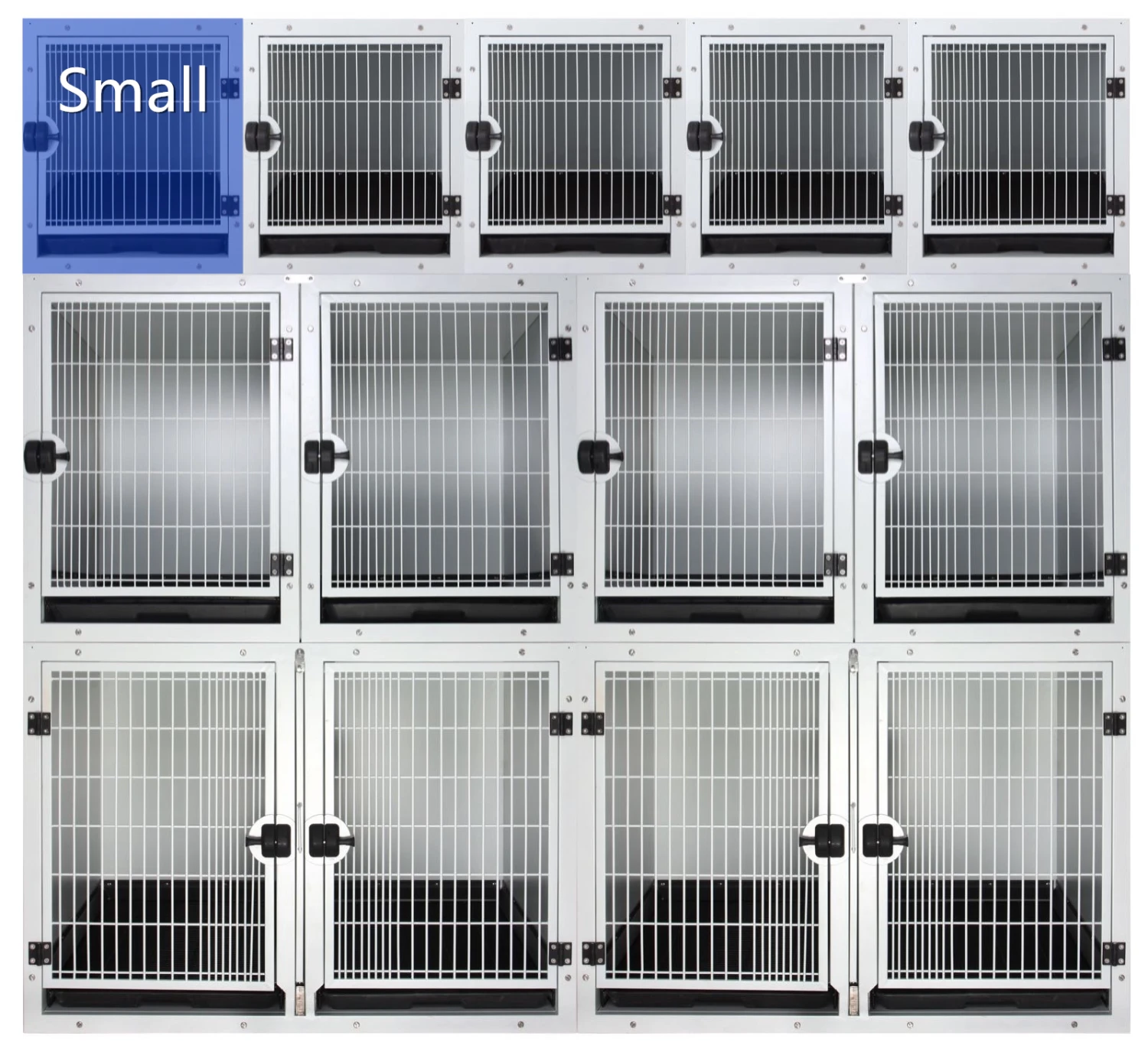 Aeolus KA505T Powder Coated Modular Cage - Small 4 Aeolus KA505T Powder Coated Modular Cage - Small - Image 2