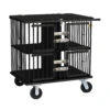 Aeolus 4-Berth Show Trolley With 6" Rubber Wheels - Large [Black] -Wahl Shop T KB511NAF BK Kit6W