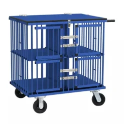 Aeolus 4-Berth Show Trolley With 4" Nylon Wheels - Large [Blue]