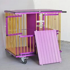 Aeolus 4-Berth Show Trolley With 4" Nylon Wheels - Large [Gold And Purple] -Wahl Shop T KB511NAF GP Kit 6