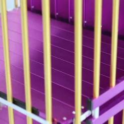 Aeolus 4-Berth Show Trolley With 6" Rubber Wheels - Large [Gold And Purple] -Wahl Shop T KB511NAF GP Kit6W 4