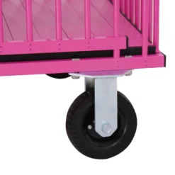 Aeolus 4-Berth Show Trolley With 6" Rubber Wheels - Large [Pink] -Wahl Shop T KB511NAF PK Kit6W 2