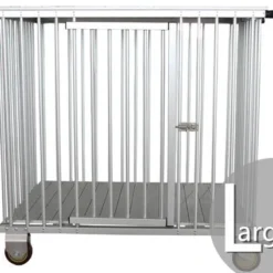 Aeolus 1-Berth Show Trolley With 4" Nylon Wheels - Large [Silver]