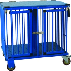 Aeolus 2-Berth Show Trolley With 4" Nylon Wheels - Large [Blue]